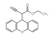 9H-Xanthene-9-aceticacid, a-cyano-, ethyl ester结构式