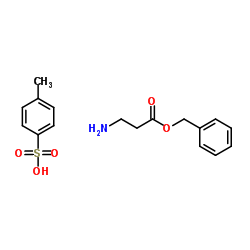 beta-Alanine benzyl ester p-toluenesulfonate salt structure