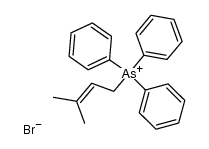 (Methyl-3-but-2-enyl)triphenylarsonium bromide结构式