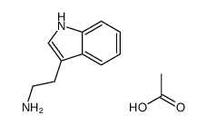 1H-Indole-3-ethanamine, monoacetate Structure