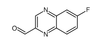 2-Quinoxalinecarboxaldehyde,6-fluoro- Structure