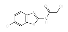 2-CHLORO-N-(6-CHLORO-BENZOTHIAZOL-2-YL)-ACETAMIDE结构式