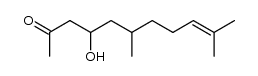 4-hydroxy-6,10-dimethylundec-9-en-2-one Structure