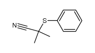 2-methyl-2-phenylsulfanylpropanenitrile结构式
