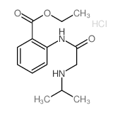 Benzoic acid,2-[[2-[(1-methylethyl)amino]acetyl]amino]-, ethyl ester, hydrochloride (1:1)结构式