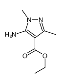 1H-Pyrazole-4-carboxylic acid, 5-amino-1,3-dimethyl-, ethyl ester结构式