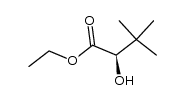 (2R)-ethyl 2-hydroxy-3,3-dimethylbutanoate结构式