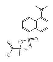 丹磺酰-L-丙氨酸哌碇盐结构式