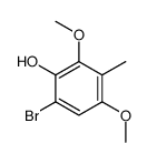 6-bromo-2,4-dimethoxy-3-methylphenol Structure