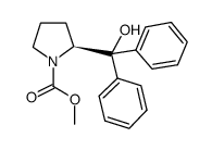 (2S)-()-2-(羟基二苯甲基)-1--甲酸甲酯结构式
