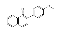 2-(4-methoxylphenyl)quinoline N-oxide结构式