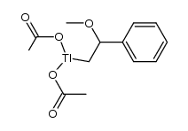 (2-methoxy-2-phenylethyl)thallium(III) acetate Structure