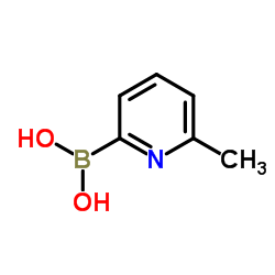 (6-甲基吡啶-2-基)硼酸结构式