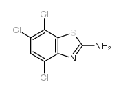 2-氨基-4,6,7-三氯苯并噻唑结构式
