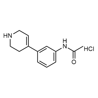 N-(3-(1,2,3,6-tetrahydropyridin-4-yl)phenyl)acetamide hydrochloride Structure