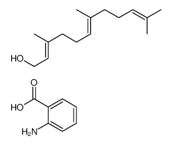 2-aminobenzoic acid,3,7,11-trimethyldodeca-2,6,10-trien-1-ol结构式