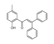 1-(2-hydroxy-5-methylphenyl)-3,3-diphenylprop-2-en-1-one Structure