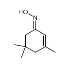 (E)-3,5,5-trimethylcyclohex-2-en-1-one oxime Structure