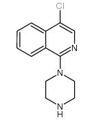 4-氯-1-(哌嗪-1-基)异喹啉结构式