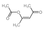 [(Z)-4-oxopent-2-en-2-yl] acetate结构式