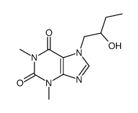 7-(2-hydroxybutyl)-1,3-dimethylpurine-2,6-dione结构式