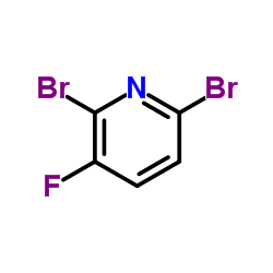 2,6-二溴-3-氟吡啶结构式