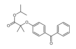 propan-2-yl 2-(4-benzoylphenoxy)-2-methylpropanoate结构式