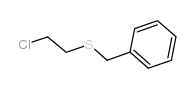 Benzene,[[(2-chloroethyl)thio]methyl]- Structure