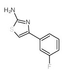 4-(3-氟苯基)-2-噻唑胺结构式