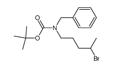 5-[N-benzyl-(N-tert-butyloxycarbonyl)]amino-2-bromopentane Structure