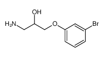1-AMINO-3-(3-BROMOPHENOXY)PROPAN-2-OL Structure