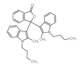 3,3-bis-(1-Butyl-2-methyl-1H-indol-3-yl)phthalide Structure