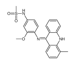 N-[3-methoxy-4-[(4-methylacridin-9-yl)amino]phenyl]methanesulfonamide Structure