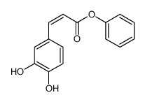 2-Propenoic acid, 3-(3,4-dihydroxyphenyl)-, phenyl ester Structure