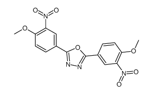 2,5-bis(4-methoxy-3-nitrophenyl)-1,3,4-oxadiazole Structure