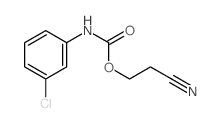 2-cyanoethyl N-(3-chlorophenyl)carbamate结构式