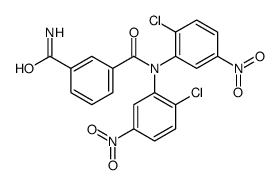 3-N,3-N-bis(2-chloro-5-nitrophenyl)benzene-1,3-dicarboxamide结构式