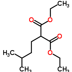 Diethyl (3-methylbutyl)malonate Structure
