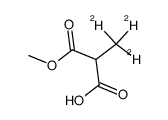 methyl hydrogen 2-((D3)methyl)propanedioate结构式