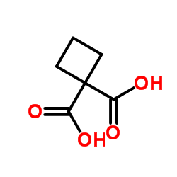 1,1-Cyclobutanedicarboxylic acid Structure