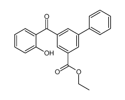 ethyl 5-(2-hydroxybenzoyl)-[1,1'-biphenyl]-3-carboxylate Structure