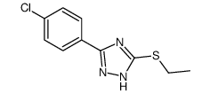 5-(4-chlorophenyl)-3-ethylsulfanyl-1H-1,2,4-triazole Structure