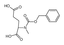 N-benzyloxycarbonyl-N-methyl-DL-glutamic acid结构式