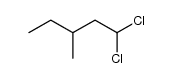 1,1-dichloro-3-methyl-pentane Structure