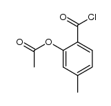 2-acetoxy-4-methyl-benzoyl chloride Structure
