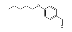 (4-chloromethyl-phenyl)-pentyl ether Structure