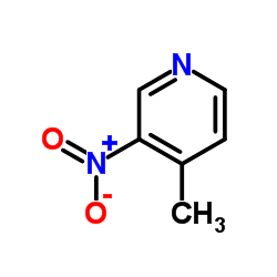 4-甲基-3-硝基吡啶结构式