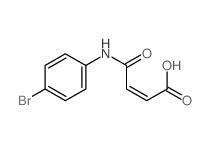 (2Z)-4-[(4-溴苯基)氨基]-4-氧代-2-丁酸结构式