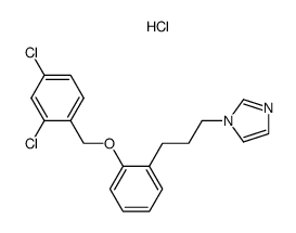 (2,4-Dichlorobenzyl)-{2-[3-(1-imidazolyl)-propyl]-phenyl}-ether, hydrochloride Structure