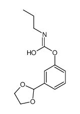[3-(1,3-dioxolan-2-yl)phenyl] N-propylcarbamate结构式